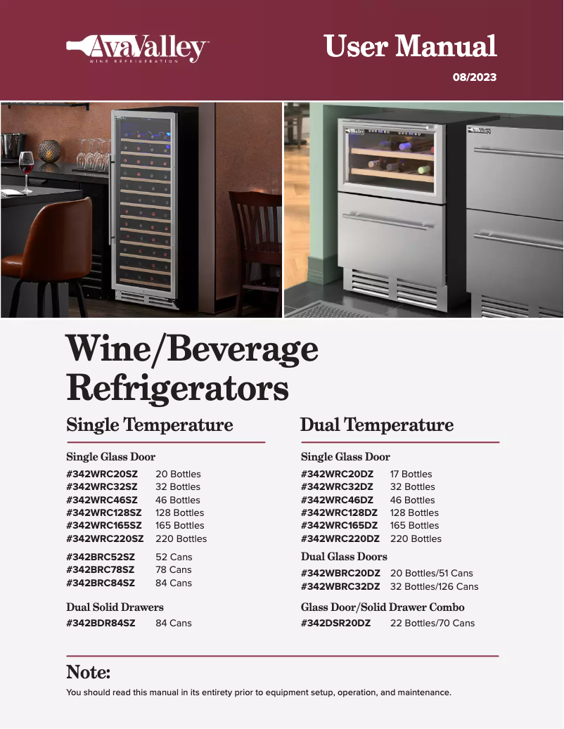 Página 1 del manual Manual de usuario AvaValley SRW-28D