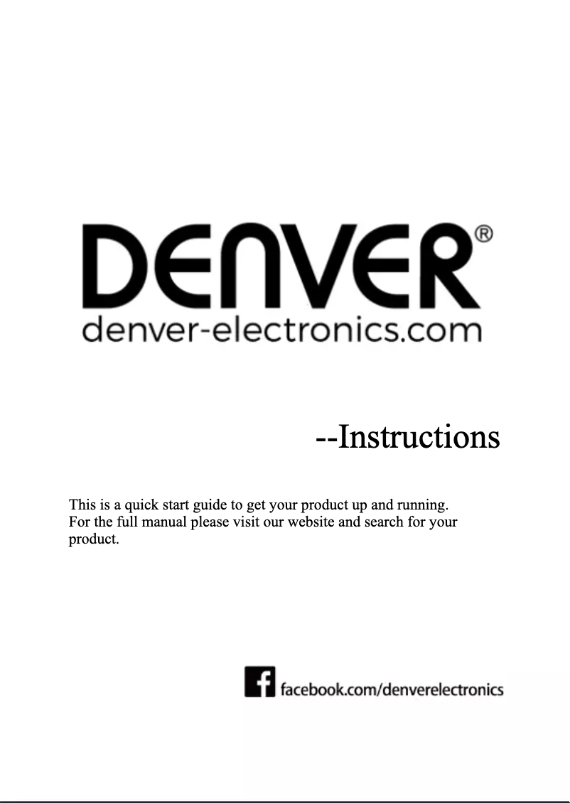 Página 1 del manual Manual de usuario Denver SHL-450