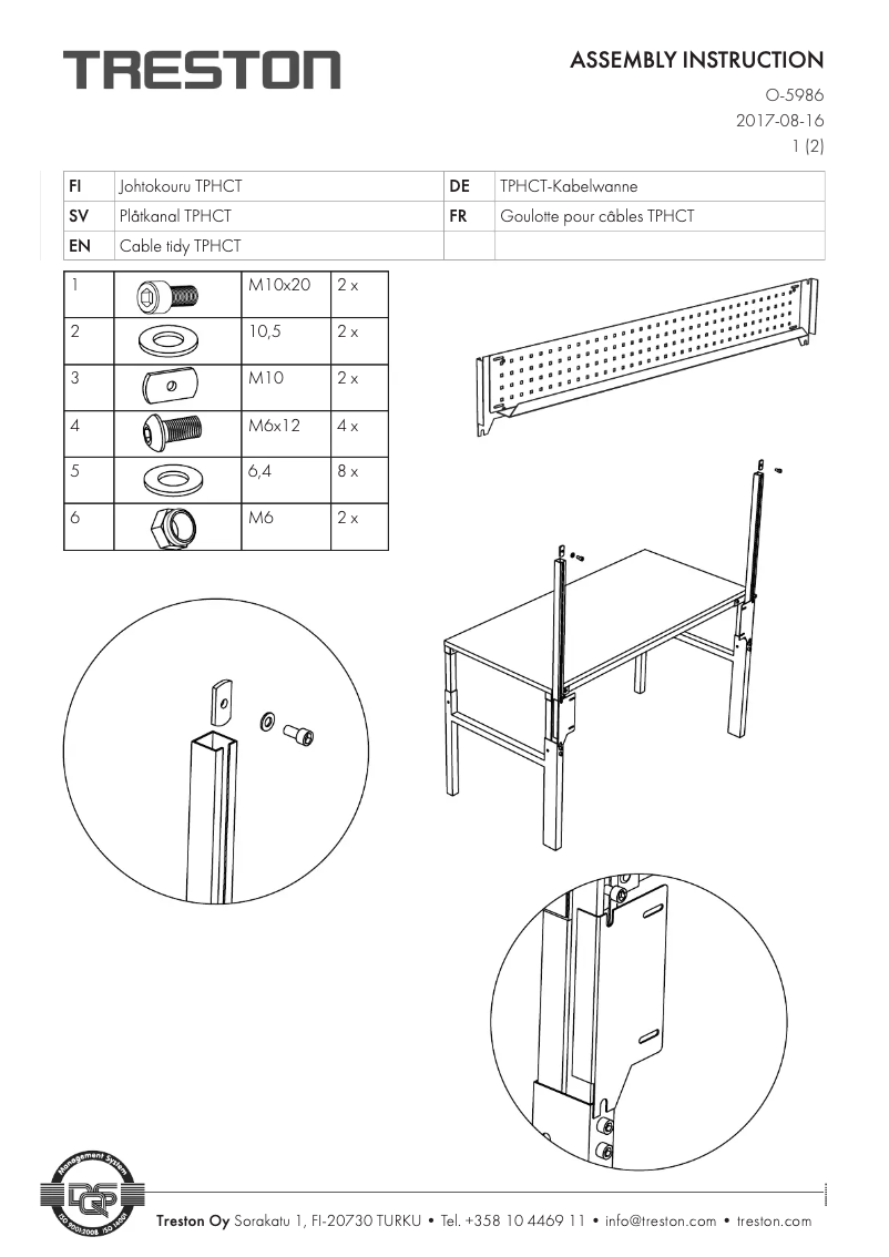 Página 1 del manual Manual de usuario Treston TPHCT150