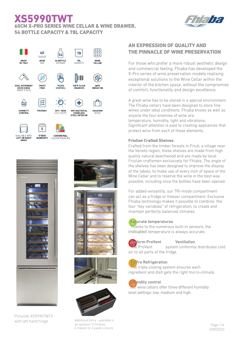 Imagen de la primera página del manual del dispositivo XS5990TWT3A