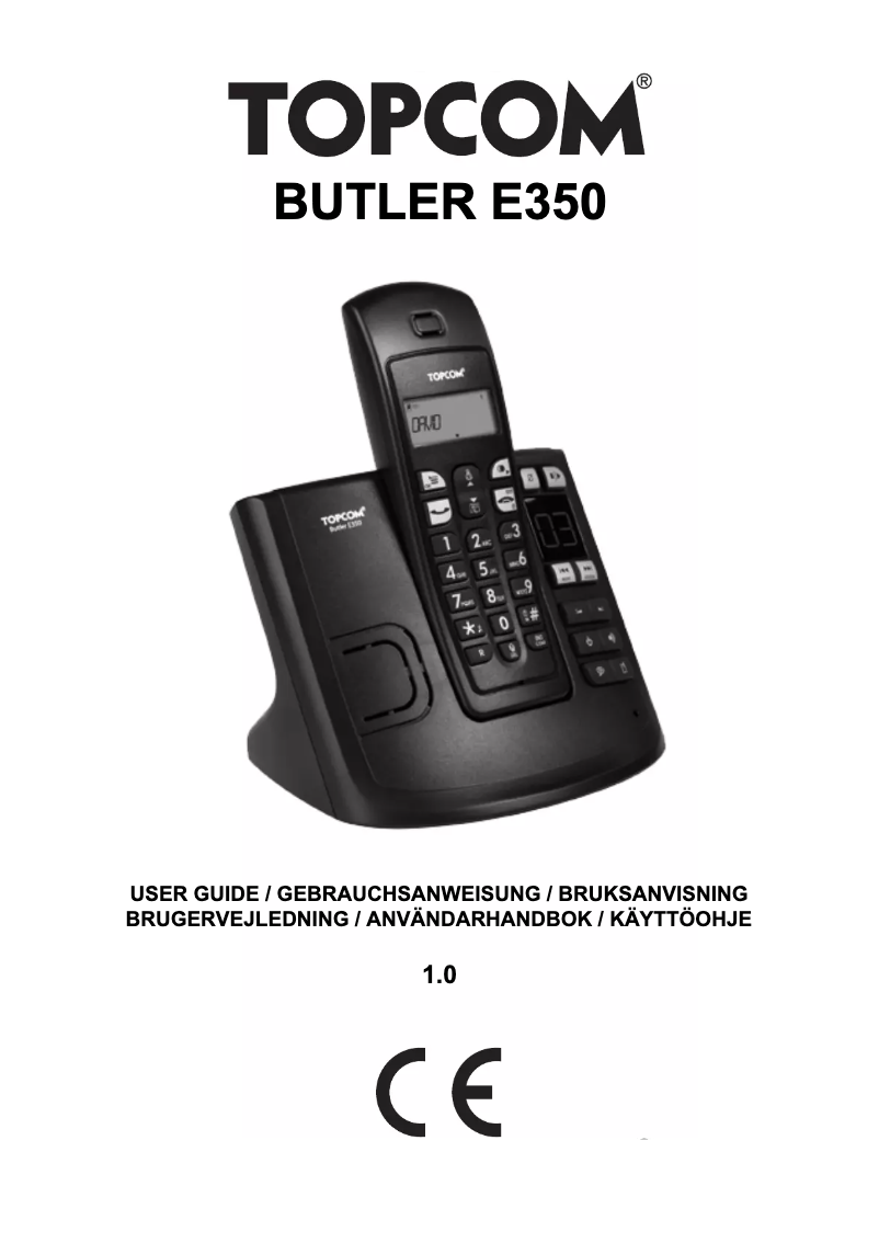 Página 1 del manual Manual de usuario Topcom Butler E350