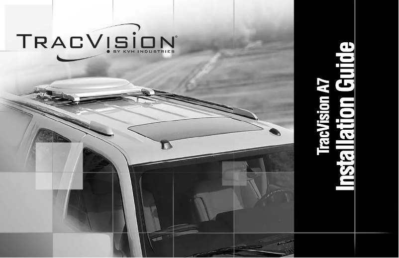 Imagen de la primera página del manual del dispositivo TracVision A7