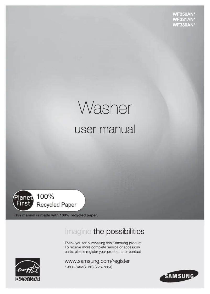 Imagen de la primera página del manual del dispositivo WF331