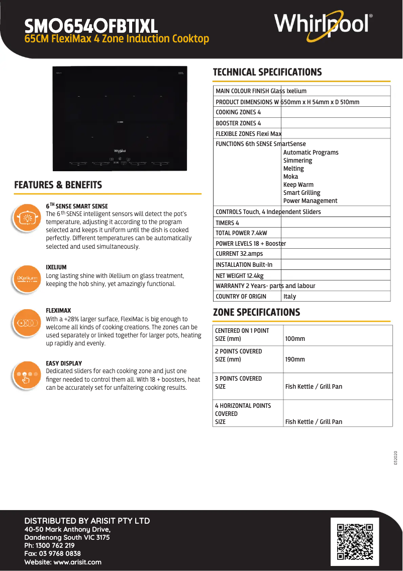 Imagen de la primera página del manual del dispositivo SMO 654 OF/BT/IXL