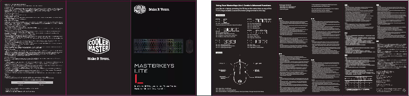 Página 1 del manual Manual de instrucciones Cooler Master MasterKeys Lite L
