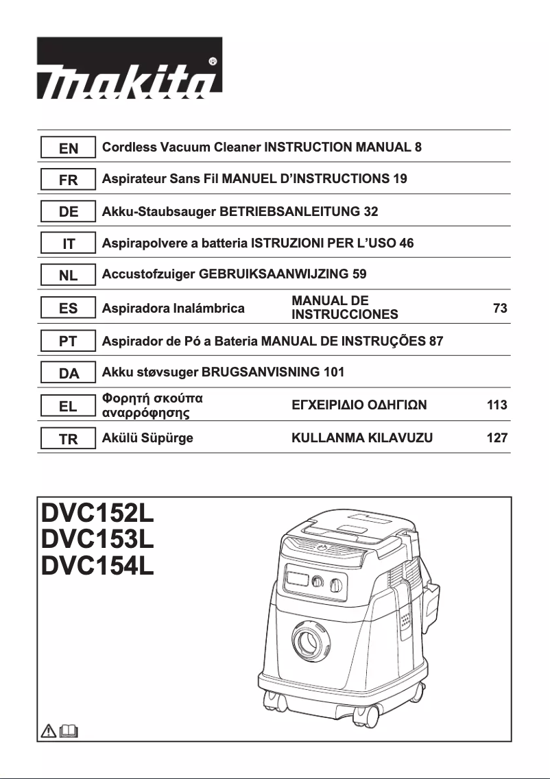 Imagen de la primera página del manual del dispositivo DVC154LZ