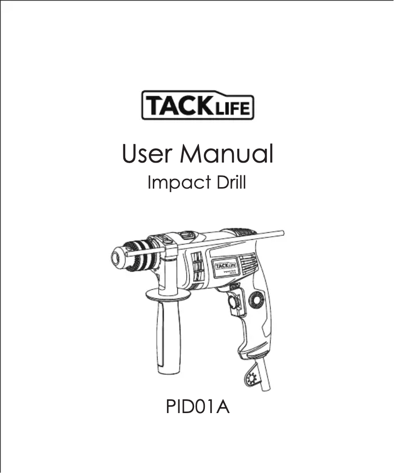 Página 1 del manual Manual de usuario Tacklife PID01A
