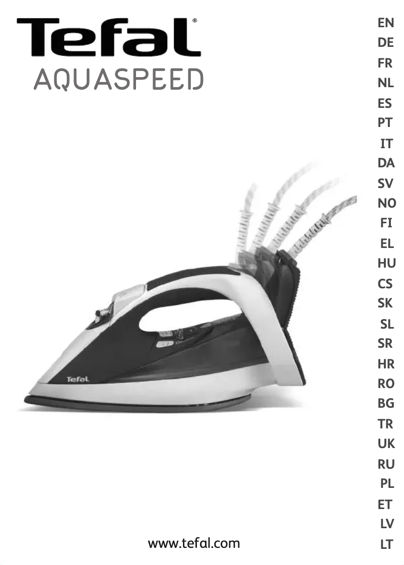 Página 1 del manual Manual de usuario Tefal Aquaspeed FV5210