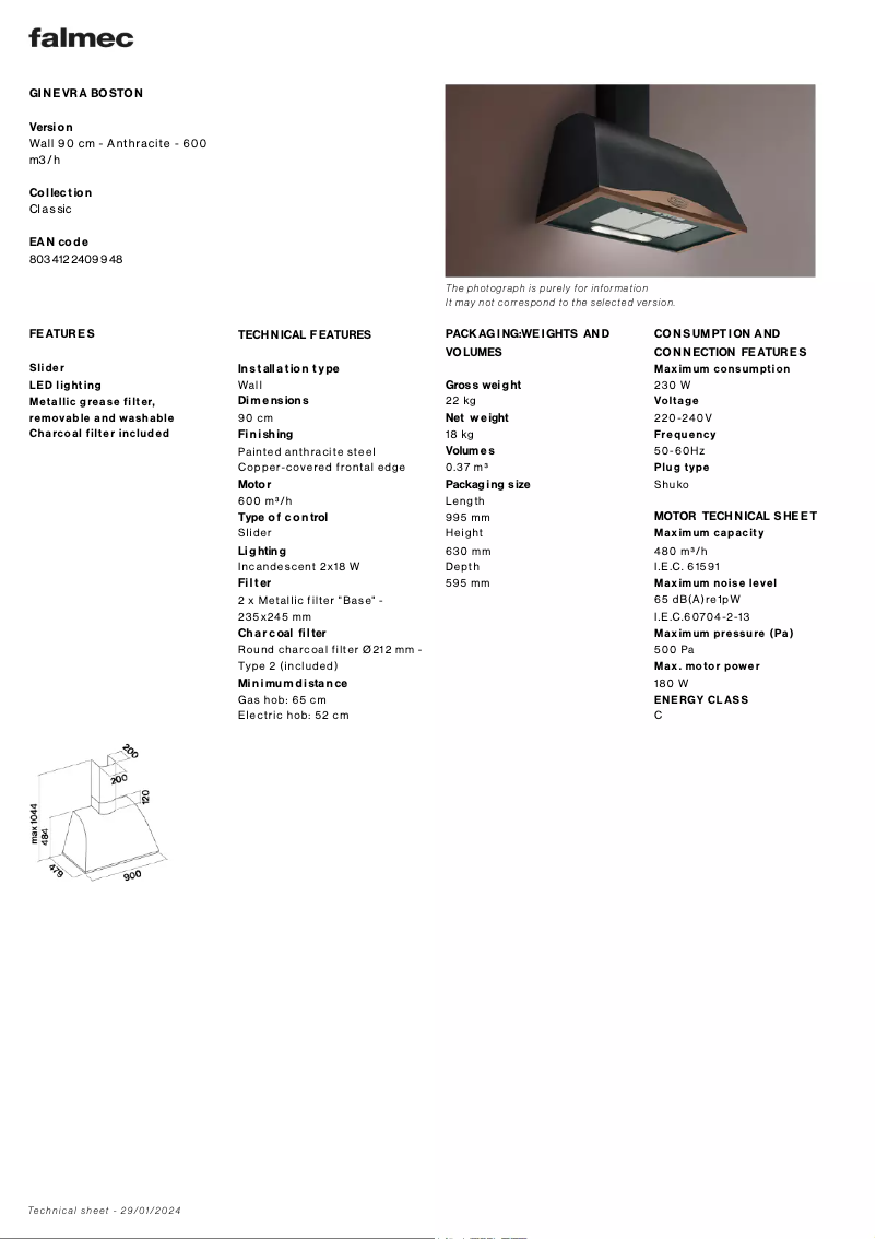 Imagen de la primera página del manual del dispositivo Ginevra Boston