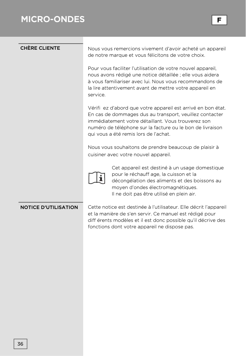 Imagen de la primera página del manual del dispositivo BM171E2XG