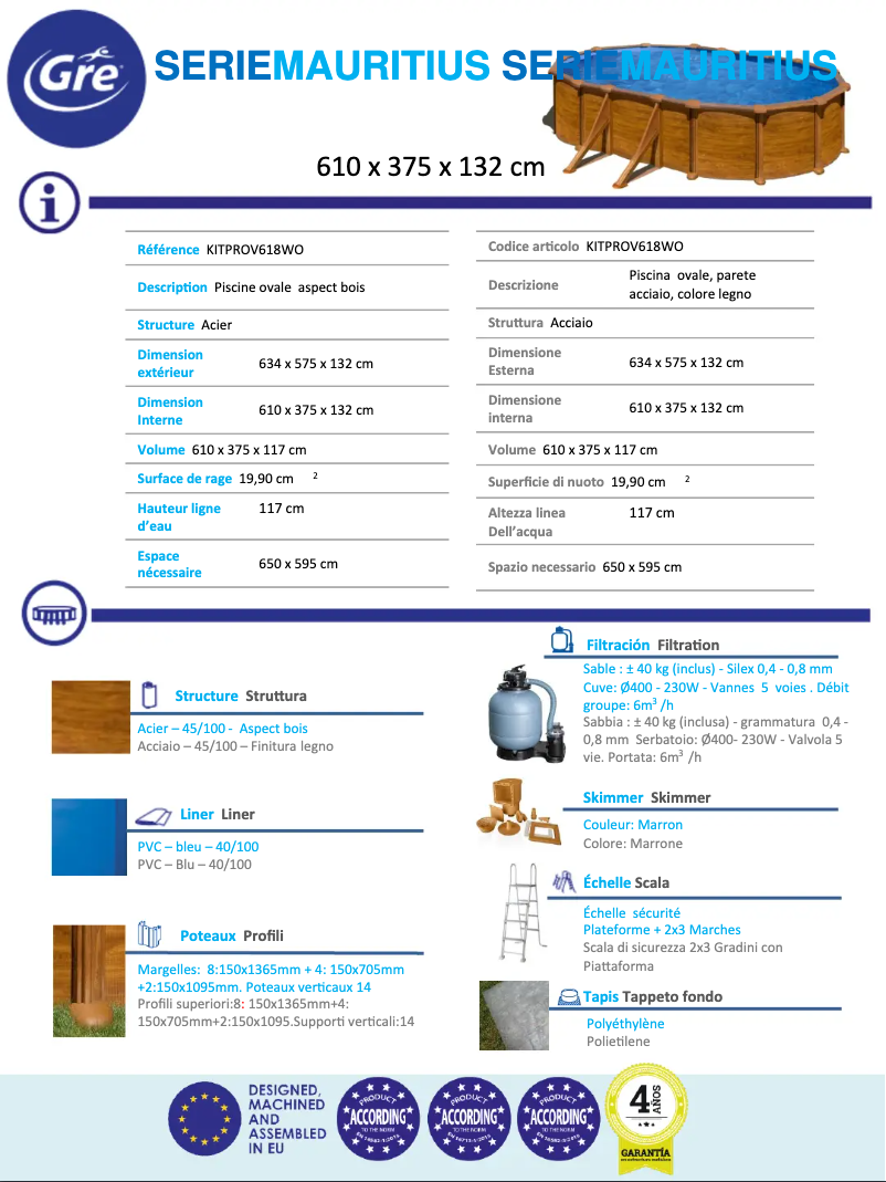 Imagen de la primera página del manual del dispositivo KITPROV618WO