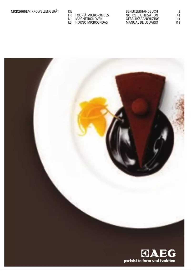 Imagen de la primera página del manual del dispositivo MCD2665E