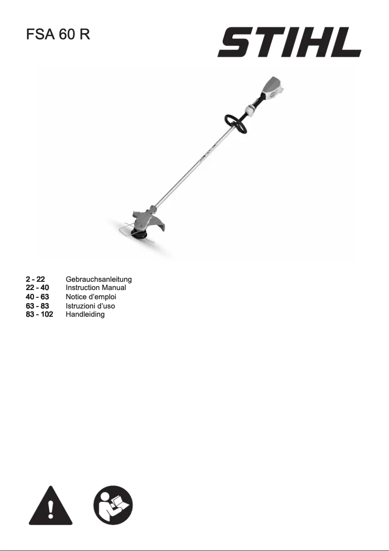 Página 1 del manual Manual de usuario Stihl FSA 60 R