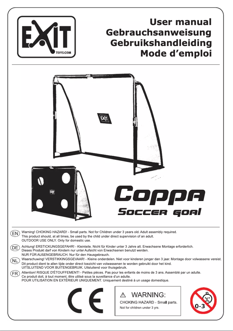 Página nº 1 - Manual de usuario EXIT Coppa Goal