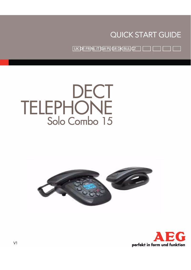 Imagen de la primera página del manual del dispositivo SOLO COMBO 10