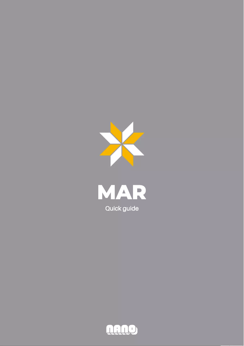 Imagen de la primera página del manual del dispositivo MAR