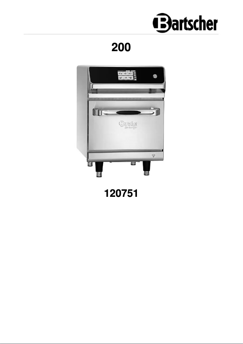 Página 1 del manual Manual de usuario Bartscher Snackjet 200