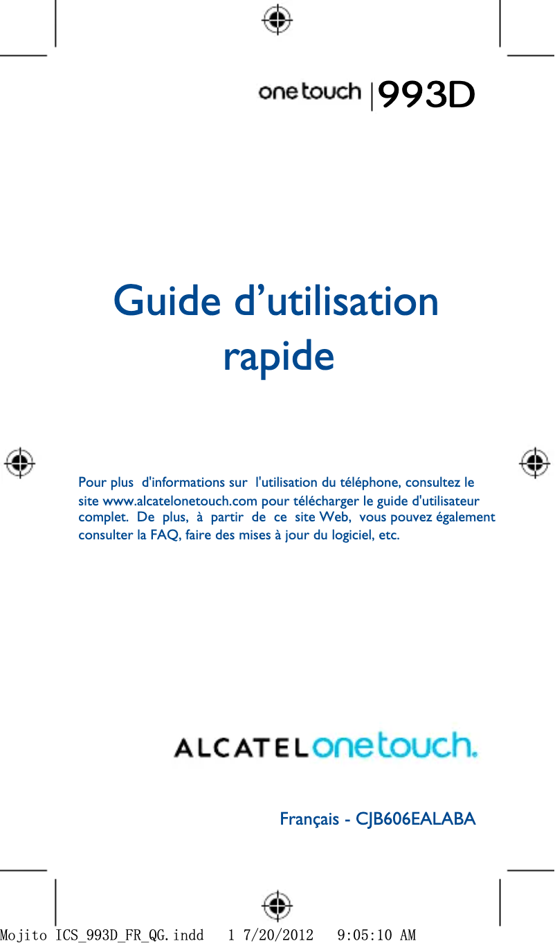 Página nº 1 - Manual de usuario Alcatel One Touch 993D