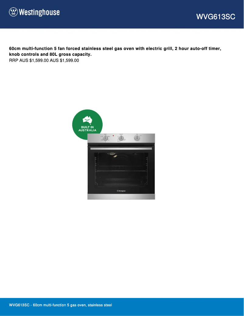 Imagen de la primera página del manual del dispositivo WVG613SCLP