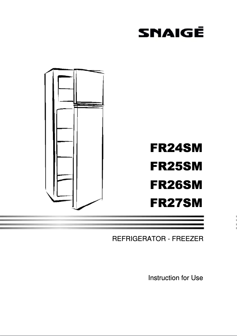 Imagen de la primera página del manual del dispositivo FR26SM-S2000F0