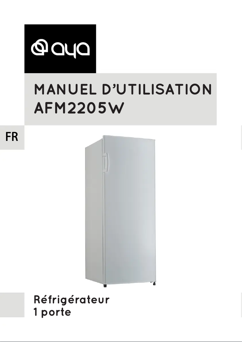 Imagen de la primera página del manual del dispositivo AFM2205W