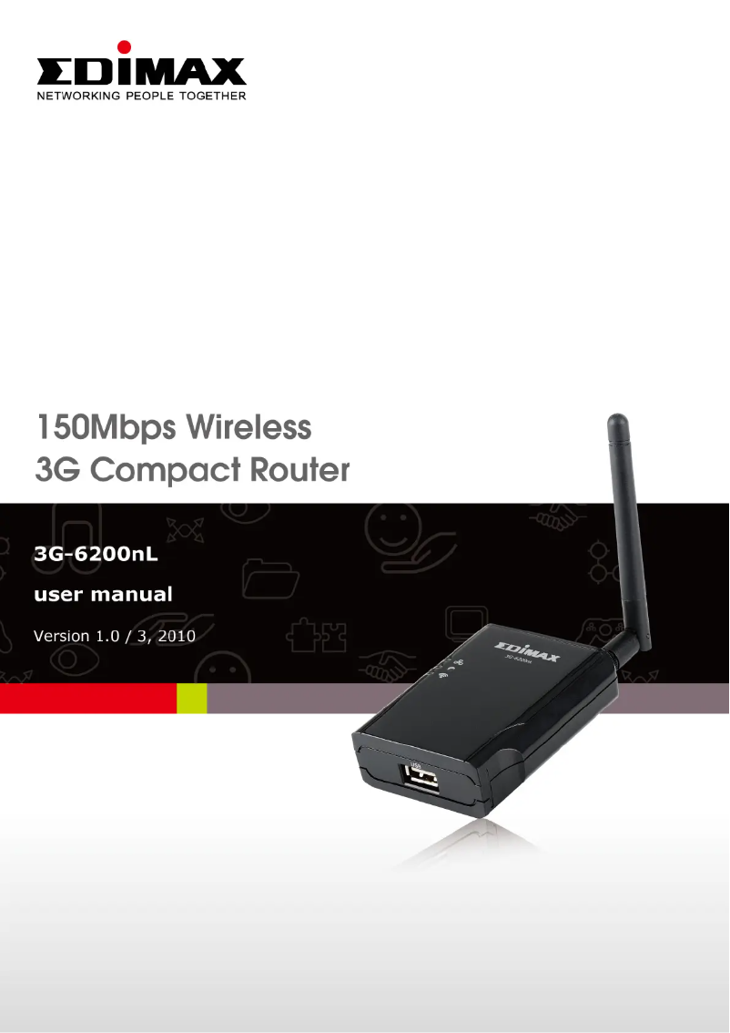 Imagen de la primera página del manual del dispositivo 3G-6200nL