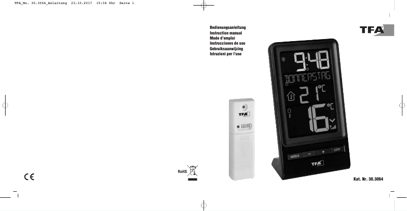 Imagen de la primera página del manual del dispositivo 30.3064.01