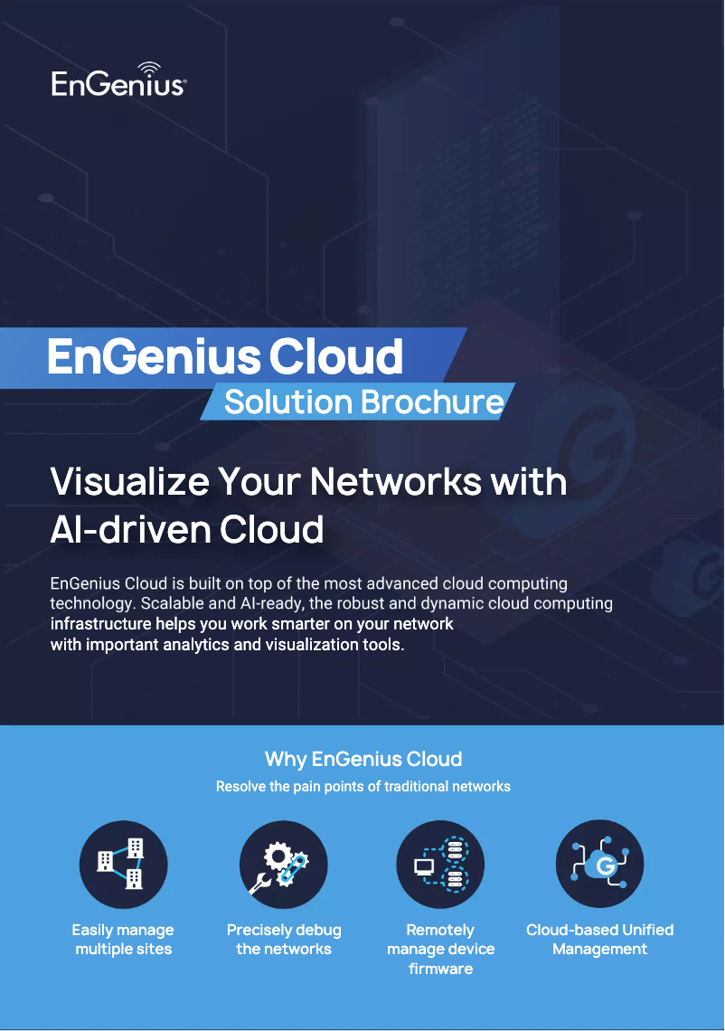Página 1 del manual Folleto EnGenius ECS1008P