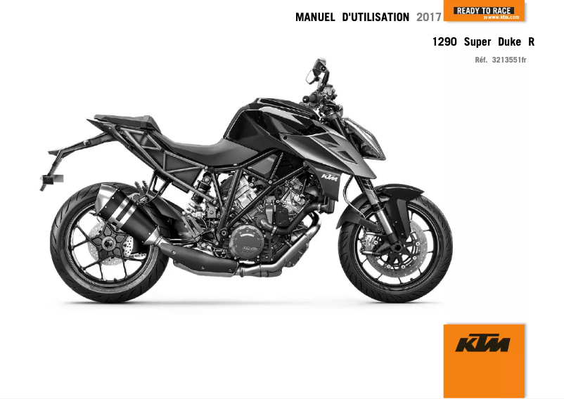Página 1 del manual Manual de usuario KTM 1290 Super Duke R (2017)