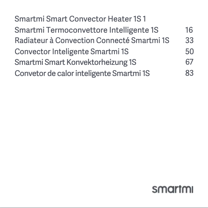 Página 1 del manual Manual de usuario Xiaomi Smartmi