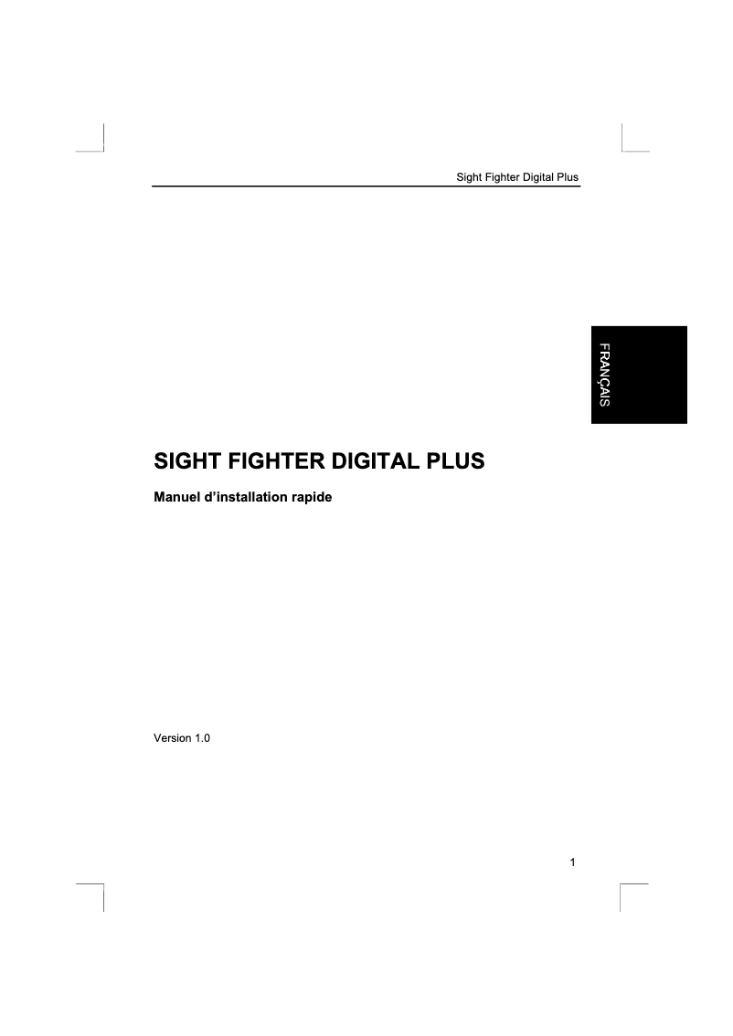 Página nº 1 - Manual de usuario Trust Sight Fighter Digital Plus