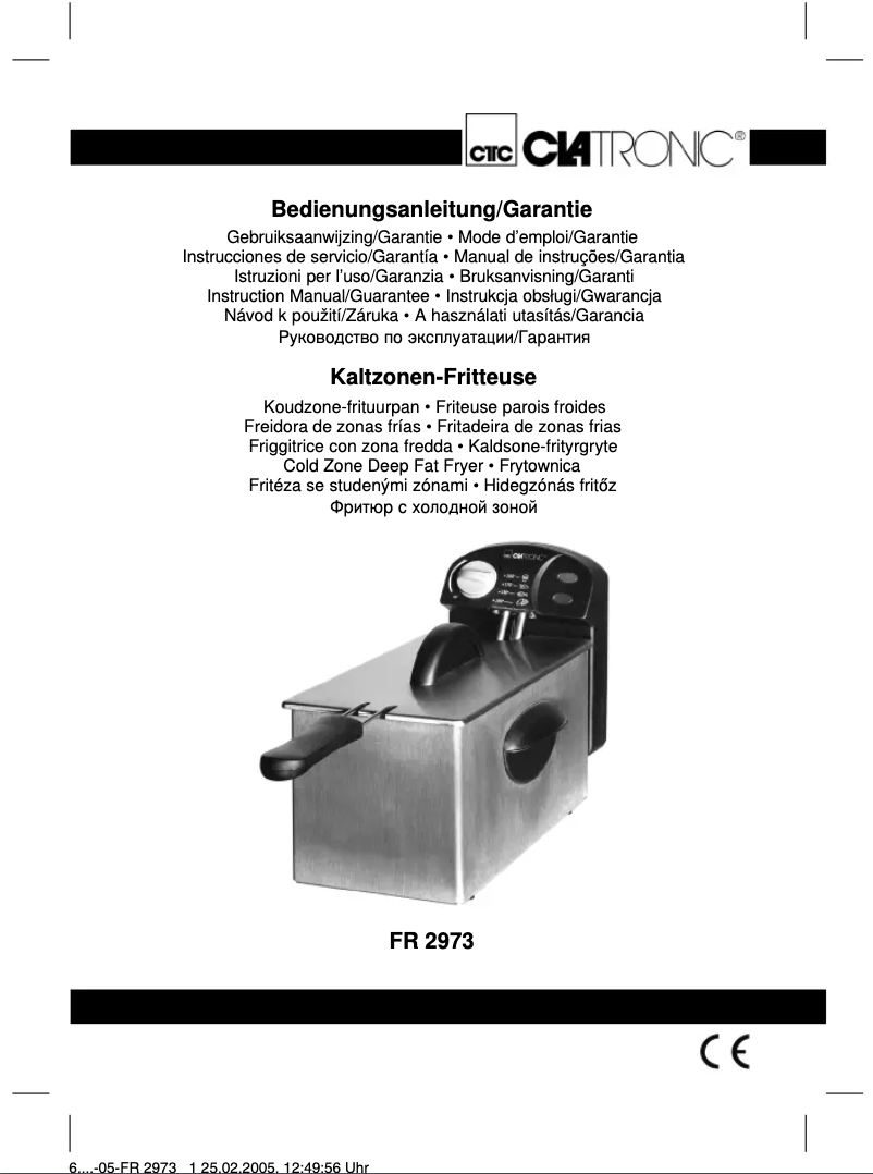 Página nº 1 - Manual de usuario Clatronic FR 2973