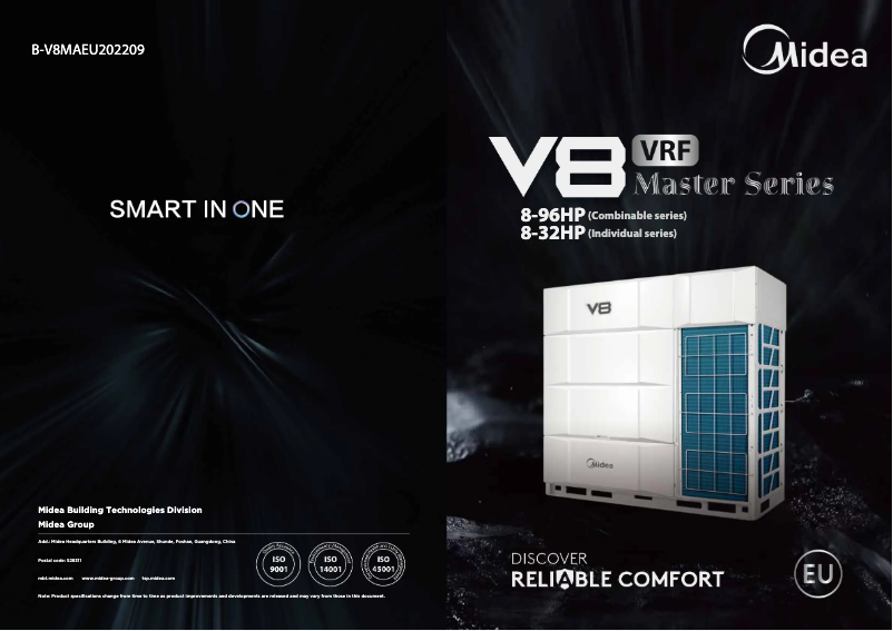 Imagen de la primera página del manual del dispositivo MV8M-80WV2N8