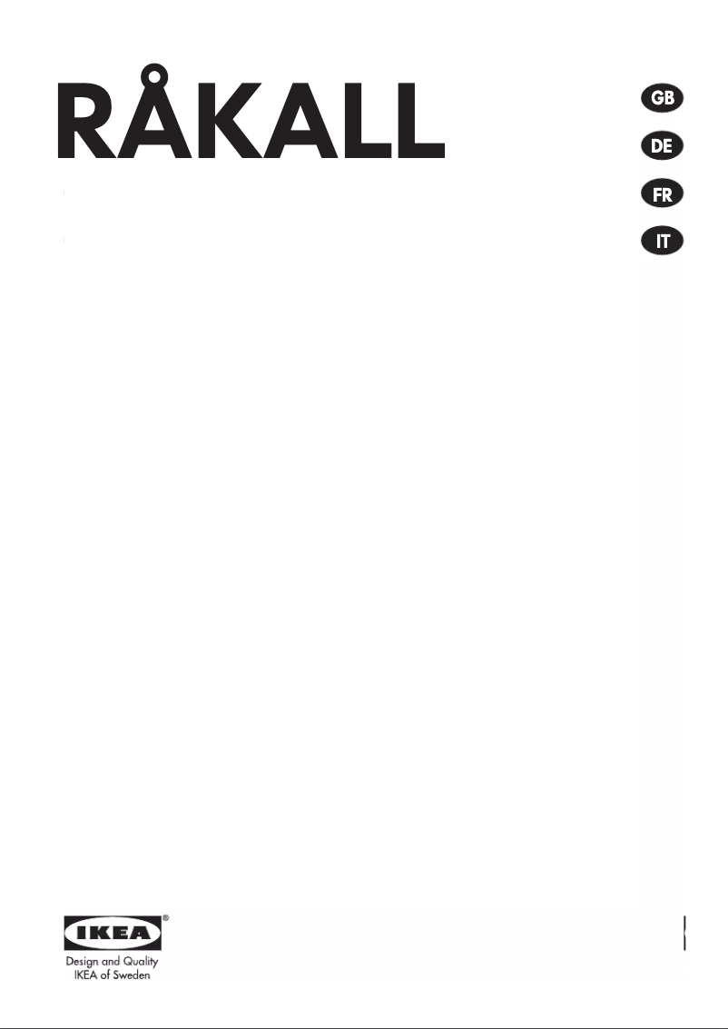 Imagen de la primera página del manual del dispositivo RAKALL