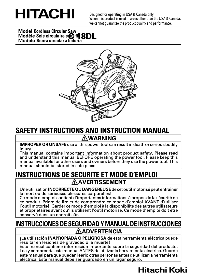Imagen de la primera página del manual del dispositivo C 18DL
