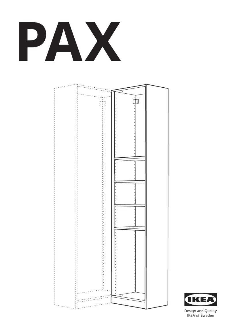 Página 1 del manual Manual de usuario Ikea PAX 205.151.16
