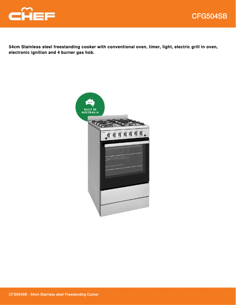 Imagen de la primera página del manual del dispositivo CFG504SB