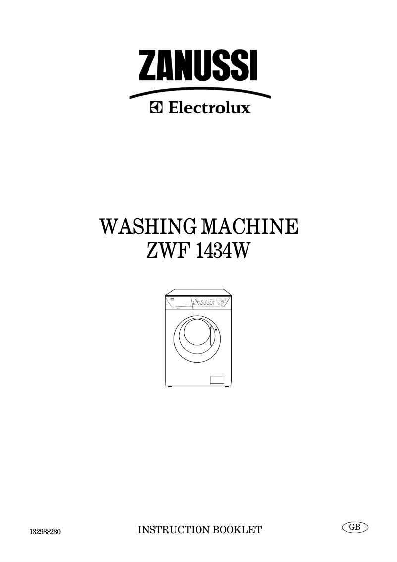 Página 1 del manual Manual de usuario Zanussi-Electrolux ZWF 1434 W