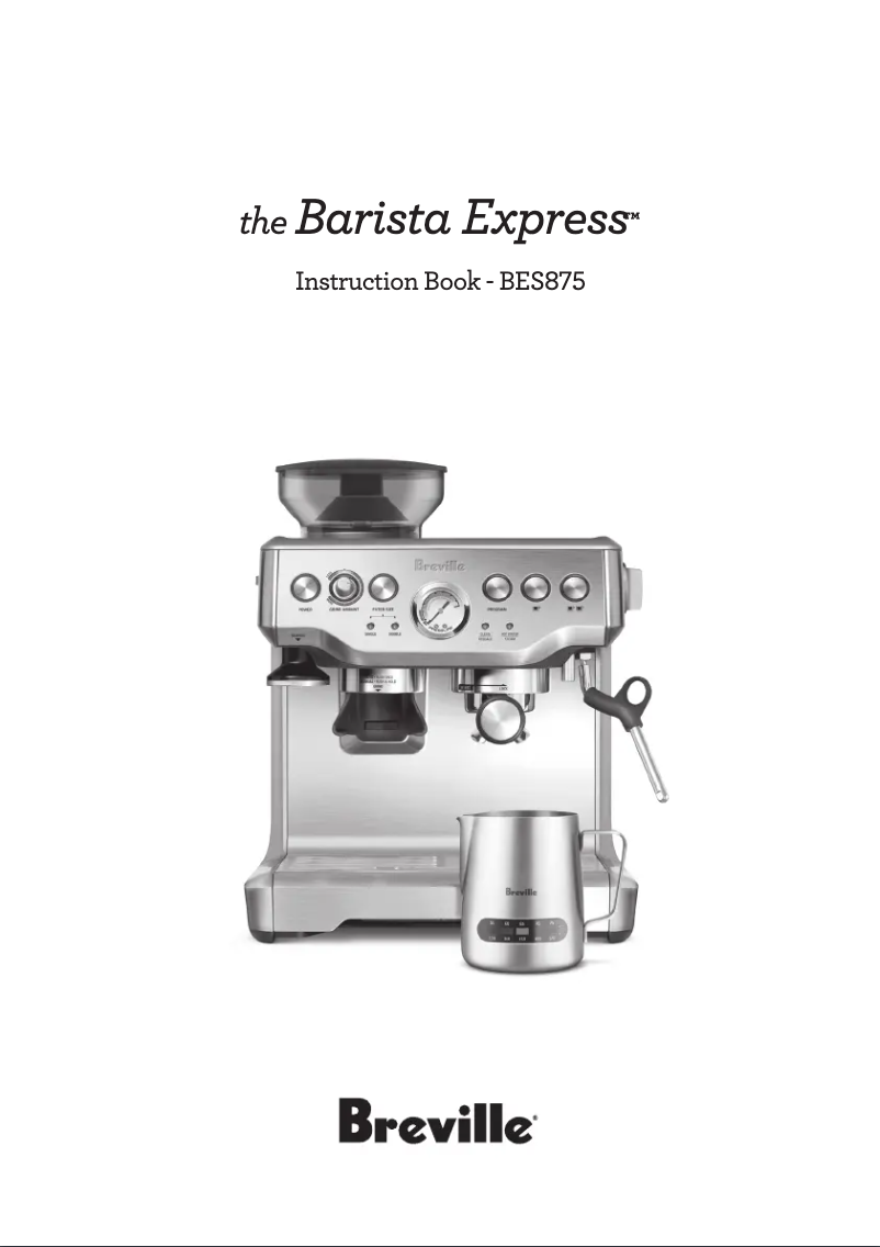 Página nº 1 - Manual de usuario Breville the Barista Express BES875