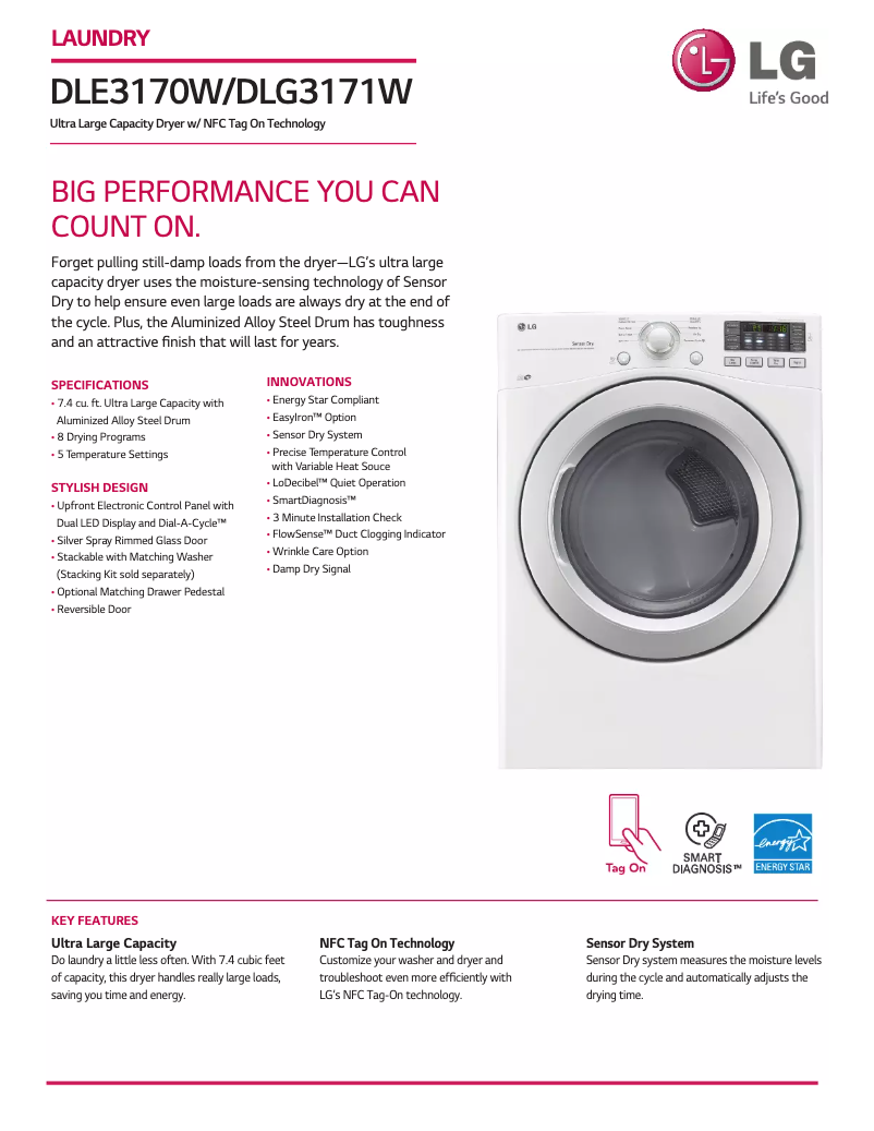 Imagen de la primera página del manual del dispositivo DLE3170