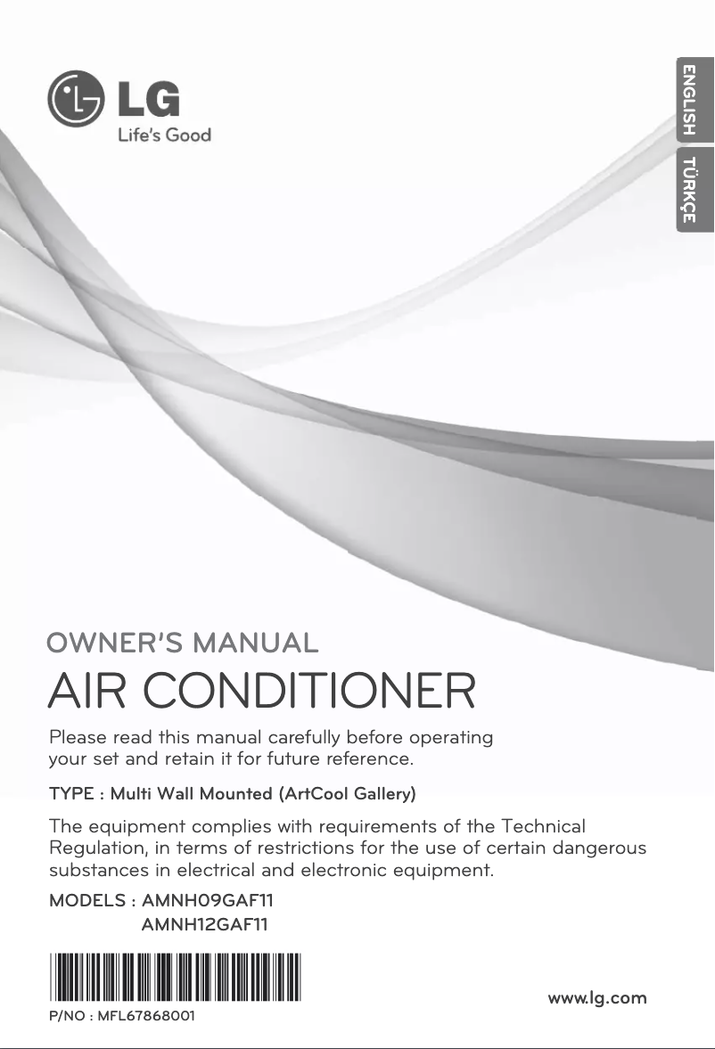 Página 1 del manual Manual de usuario LG AMNH09GAF11