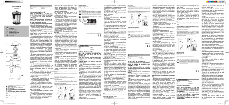 Imagen de la primera página del manual del dispositivo MS-10 CP