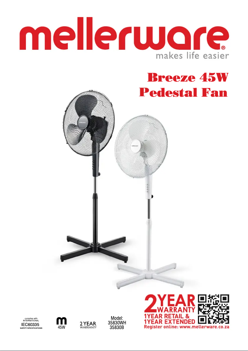 Imagen de la primera página del manual del dispositivo Breeze 35830B