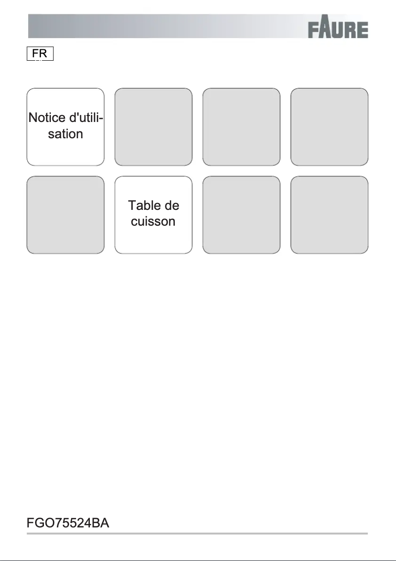 Página nº 1 - Manual de usuario Faure FGO75524BA