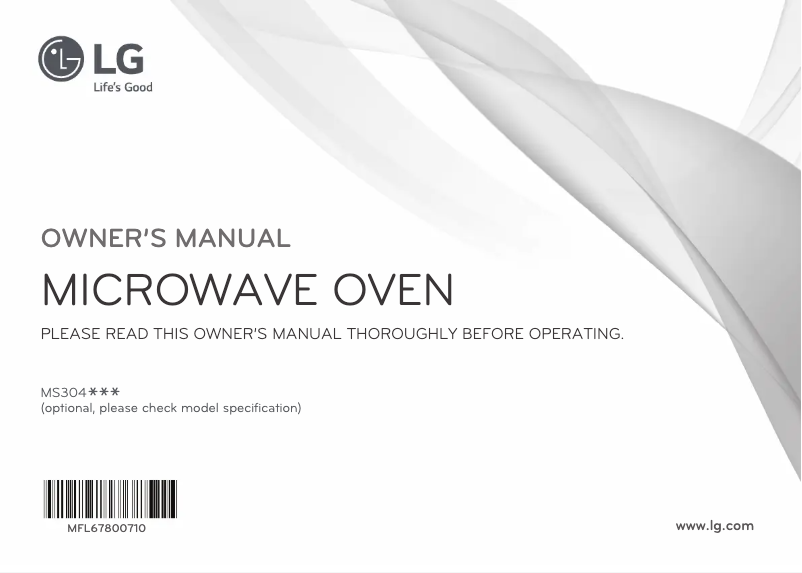 Página 1 del manual Manual de usuario LG MS3044GMW