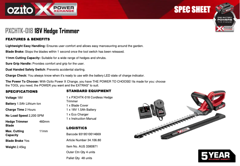 Imagen de la primera página del manual del dispositivo PXCHTK-018