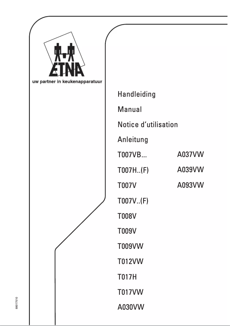 Página 1 del manual Manual de usuario Etna A037VW