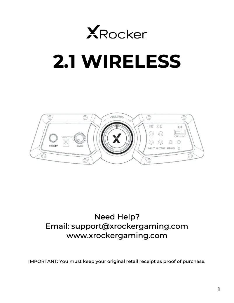 Imagen de la primera página del manual del dispositivo Covert 2.1 Wireless