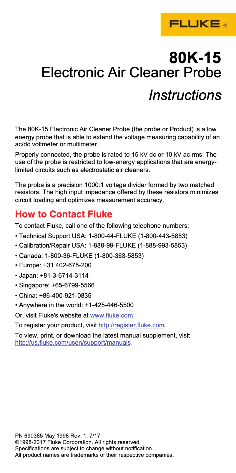 Imagen de la primera página del manual del dispositivo 80K-15