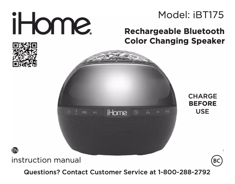 Página nº 1 - Manual de usuario iHome iBT175